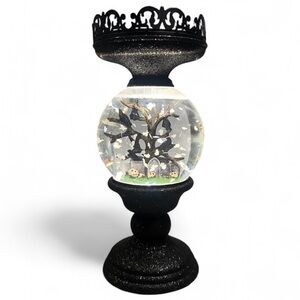 Bath & Body Works Halloween Cemetery Water Globe Light‎ Up Ghost Candle Holder
